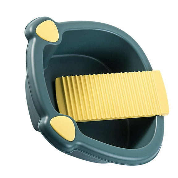 LEORX 1Set Laundry Basin with Washboard for Washing Clothes