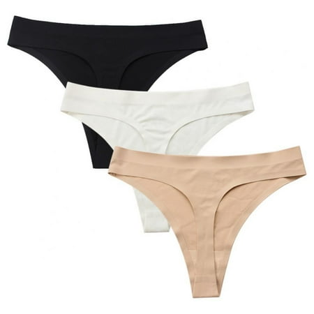 

Xmarks Women No Show Seamless Underwear Thong Invisible Soft Panties Multi Pack