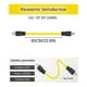 thumbnail image 3 of Extensión del cable de alimentación para autocaravanas | Alambre de cobre de 3 clavijas | Enchufe estándar americano 15A | Aislamiento ignífugo de PVC amarillo | Conexión rápida | Cable eléctrico, 3 of 7