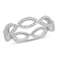 thumbnail image 1 of 1/2 Carat (ctw) Diamond Infinity Twist Ring in 14K White Gold, 1 of 6