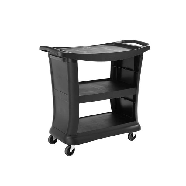 Carro De Servicio Línea Executive Rubbermaid 136 Kg, Negro Rubbermaid FG9T6800BLA