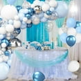 thumbnail image 6 of Blue and Silver balloon Arch Kit, Blue Balloon Garland Kit, Metallic Blue White and Silver Confetti Latex Balloons for Boy Girl Party Birthday Baby Shower Wedding Graduation Anniversary Decorations, 6 of 13