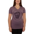 thumbnail image 1 of Playera estampada con logo desgastado de UFC para mujer, púrpura, XXL, 1 of 4