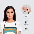 thumbnail image 4 of Cute Ghost Eat Hamburg Aprons for Women Men Waterproof For Kitchen Cooking BBQ Gardening Painting Mechanic, 4 of 5