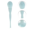 thumbnail image 3 of Unique Bargains 1 Pc Fluffy Powder Brush for Business Travel Sky Blue Artificial Fiber Wool Plastic, 3 of 5