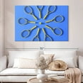 thumbnail image 2 of Elephant Stock Tennis Racket Circle Wall Art - Horizontal Canvas Wall Art - Living Room Wall Decor - Sports Canvas - Blue And Yellow Decor - 51" x 34", 2 of 8