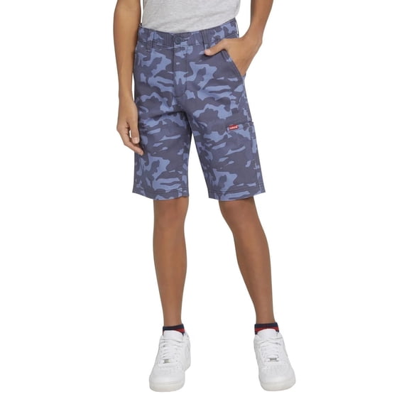 Levi's Youth Cargo Short (Blue Camouflage, 12)