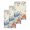 Beige Blue, variant on Orange Blue Starfish Coastal Kitchen Dish Towels for Drying Dishes Set of 3, Summer Beach Eucalyptus Waffle Weave Microfiber Hand Tea Bathroom Towels Quick Dry & Absorbent Towel 12x12