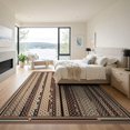 thumbnail image 3 of ODIKA Pink Grid Alternating Panels Vertical Symmetry Geometric Contemporary for Great Room, Indoor Open Concept, Large Living Low Profile Flatwoven, 3 of 7
