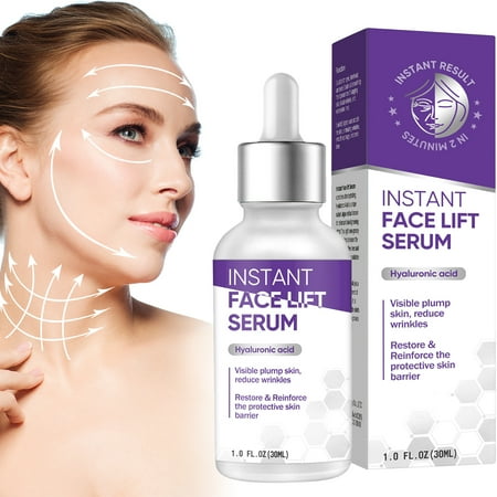Instant Face Lift Cream, Temporary Skin Lifting & Tightening Cream with Hyaluronic Acid, Visibly Firming Wrinkles and Sagging Skin for Face & Neck, Smooth Fine Lines for All Skin Types