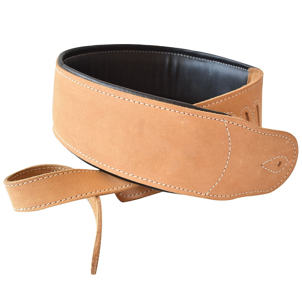 Leather Guitar Bass Strap 3.25" Padded By Great American