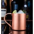 thumbnail image 4 of Copper Mug Copper Cup for Cocktails Moscow Mule Coffee Straight Body Design Rolled Rim for Safe Drinking Barware for Home or Restaurant Use, 4 of 4