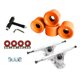 thumbnail image 1 of Kit de Piezas de Monopatín, Incluye Camiones de Monopatín 2x, Ruedas de Patinetas 4x 52 Mm, 8x Rodamientos de Monopatín, 1x T-Herramienta T-Tool, Sepa Naranja plateado Sunnimix Ruedas De Camiones De Skate, 1 of 8