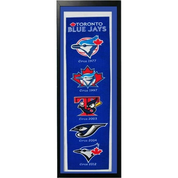 Encore Select 109-21 Toronto Blue Jay Logo History Felt Banner