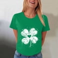 thumbnail image 6 of vigerkar St Patricks Day Short Sleeve Shirt for Women Shamrock St Paddys Day T-Shirt Lucky Clover Tee Top (Green, L), 6 of 8