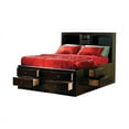 thumbnail image 4 of Phoenix Bedroom Set with Bookcase Headboard Deep Cappuccino, 4 of 8