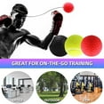 thumbnail image 4 of Boxing Reflex Ball Fight Ball Reflex Boxing Equipment Punching Ball 3 Difficulty Level Boxing Ball with Headband for Improving Speed Reactions and Hand Eye Coordination, 4 of 6