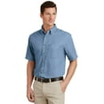 thumbnail image 4 of Port & Company Short Sleeve Value Denim Shirt (SP11) Faded Blue, L, 4 of 6