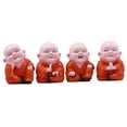 thumbnail image 2 of Mini Hotei Joyful Buddha Figurine Set of 4 Shaolin Kung Fu Happy Buddhist Monks, 2 of 4