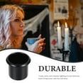 thumbnail image 5 of WRISTBIQUE 4Pcs Black Metal Candle Holders for Table Centerpieces and Tealight Candle Decor, 5 of 10