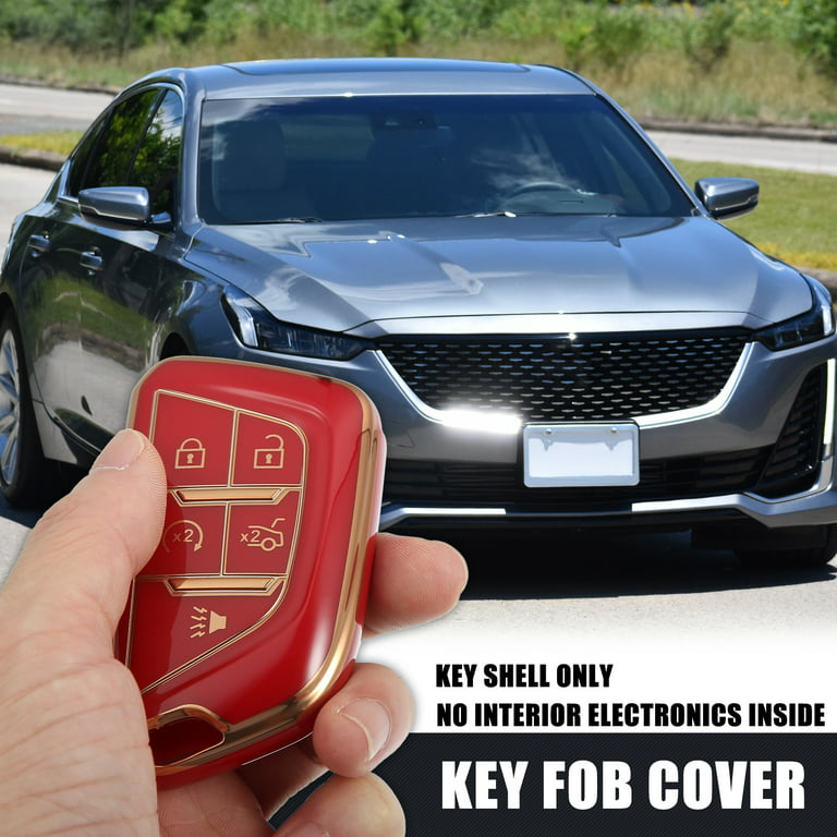 TPU Key Fob Case Cover Suitable for 2020 to 2022 Cadillac ATS CT5 CT6 XT4  XT5 XTS Smart Remote Fob Key