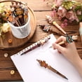 thumbnail image 6 of 12 Set Beadable Pens Assorted Bead Pens Wood Crystal Round Spacer Set Black Ink DIY Ballpoint for Women Men Gift Office Supplies, 6 of 7
