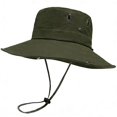 thumbnail image 4 of Sun Hats for Men Women Boonie Hat Foldable Wide-Brimmed Breathable Fishing Hat UPF 50+ Bucket Hat for Fishing Hiking Garden Sai Beach Travel Outdoor Army Green Free Size(Free Size), 4 of 7