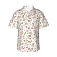 thumbnail image 2 of Goofa Rose Flowers Hawaiian Shirt for Men, Unisex Summer Beach Casual Short Sleeve Button Down Shirts,Aloha Tropical Floral print shirt-X-Large, 2 of 9