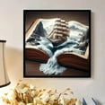 thumbnail image 3 of BYGFHLYW 5D Full Drill Diamond Painting Kit, Sailboat Book Diamond Art, 11.8x11.8 Inch DIY Diamond Painting for Home Wall Decor Gifts, 3 of 8