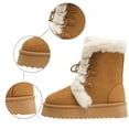 thumbnail image 5 of Women's Boots Stylish Winter Mid Calf Lined Warm Comfortable Fashionable Booties, 5 of 9