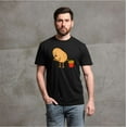 thumbnail image 4 of Men's Funny fried potato T-shirt how to make potato fries foodie humorous tee (Medium Black), 4 of 6