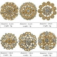 thumbnail image 5 of CJiaWei Exquisite Alloy Brooches With Rhinestones 24pc Golden Set For Wedding Bouquets And Dresses, 5 of 5
