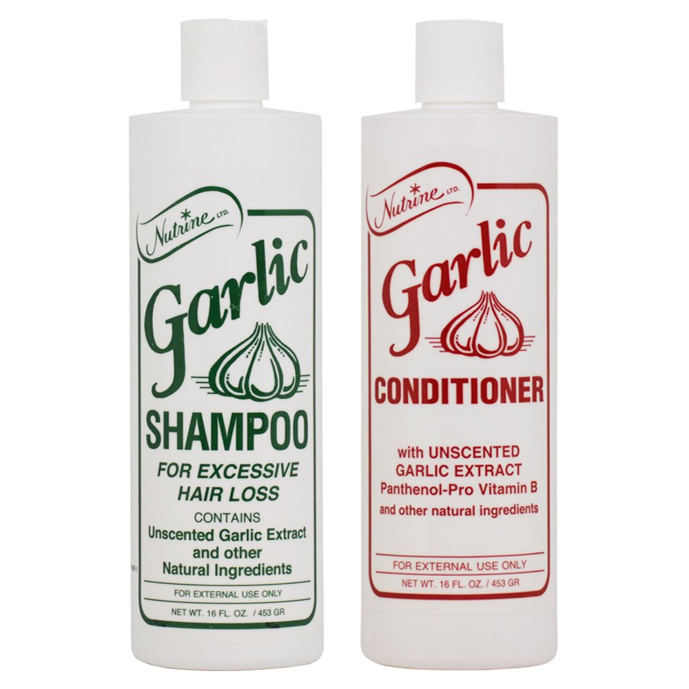 Nutrine Garlic Shampoo(Unscented) + Conditioner(Unscented) 16oz