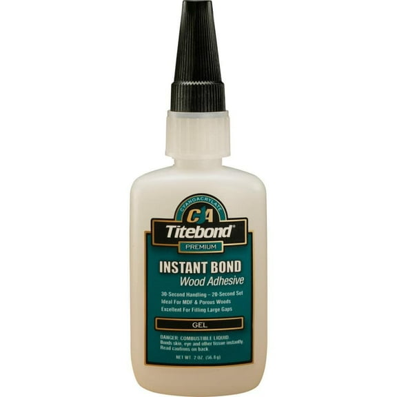 Titebond 2 Oz Instant Bond Wood Adhesive Gel Adhesive
