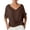 C795 Coffee, variant on Gbsyewxs Shirts For Women Short Sleeve V Neck Solid Color Fashion Summer Womens T Shirt Army Green