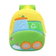 thumbnail image 3 of Mochila infantil con temática de vehículos de ingeniería, mochila, bolsa de lona, ​​correa ajustable Camión de saneamiento, 3 of 8