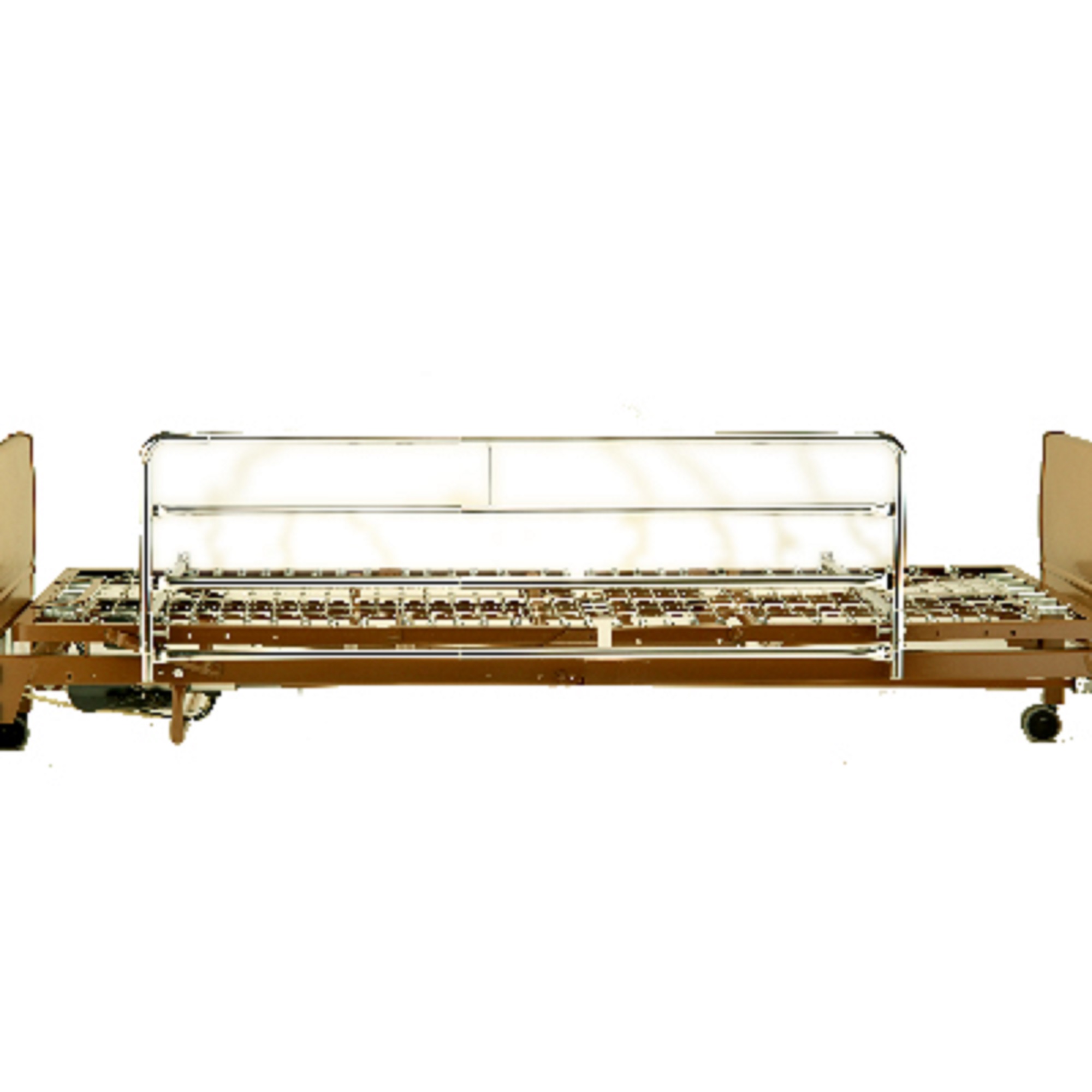 Invacare - Full-Electric Low Homecare Bed with Foam Mattress and Full-length Rails