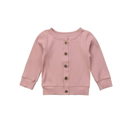 

Nituyy Baby Kids Knitted Sweater Cardigan Tops Outfit Colorful Tees