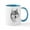 White/Blue Inside, variant on CafePress - Gray Wolf Mug - 11 oz Ceramic Mug - Novelty Coffee Tea Cup