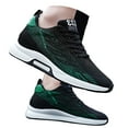 thumbnail image 3 of Mens Shoes,Elevator Casual Sneakers Lightweight Breathable Mesh Trainers Lace Up Sports Footwear With Hidden Lift Heel Height Increase,Shoes for Men,Black,7.5, 3 of 9