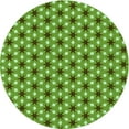 thumbnail image 1 of Ahgly Tapis Rond Lavable en Machine Intérieur Transitionnel Vert, 5 Pieds Rond, 1 of 7