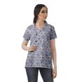 thumbnail image 1 of Moomaya Womens Wrap Style Shirt Tunic Cotton Casual Button Down Classic Collar Top, 1 of 6