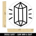 thumbnail image 2 of Hand Drawn Crystal Healing Meditation Roleplaying Game Self-Inking Rubber Stamp Ink Stamper - Lime Green Ink - Medium 1 Inch, 2 of 7