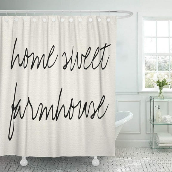 Libin Blessed Home Sweet Farmhouse Farm House Fixer Upper Rustic Shower Curtain 66x72 inch