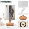 thumbnail image 3 of Grey and Gold Marble Bedside Table Lamp LED Warm Lights with USB Charging Port Retro Cylinder Desk Lamps, 3 of 7