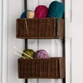 thumbnail image 6 of SEI Furniture Over The Door 3 Tier Basket Organizer, Espresso w/ Black, 6 of 6