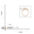 thumbnail image 4 of Angara Natural 0.2 Ct. Aquamarine Classic Ring in 14K Rose Gold for Women (Ring Size: 3), 4 of 9