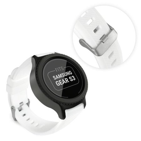 Tuff Luv G4-101 Silicone Wrist Watch Strap Band for Samsung Smartwatch - White, Small