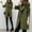 Army Green, variant on BLTIBY 2025 Women Trench Jacket Coat Fall Winter Solid Color Thicked Button Loose Cardigan Overcoat Long Sleeve Tops with Pockets Black L