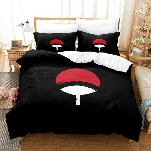 3PCS New Naruto Bedding Bed Set Twin Full Queen King Size Itachi